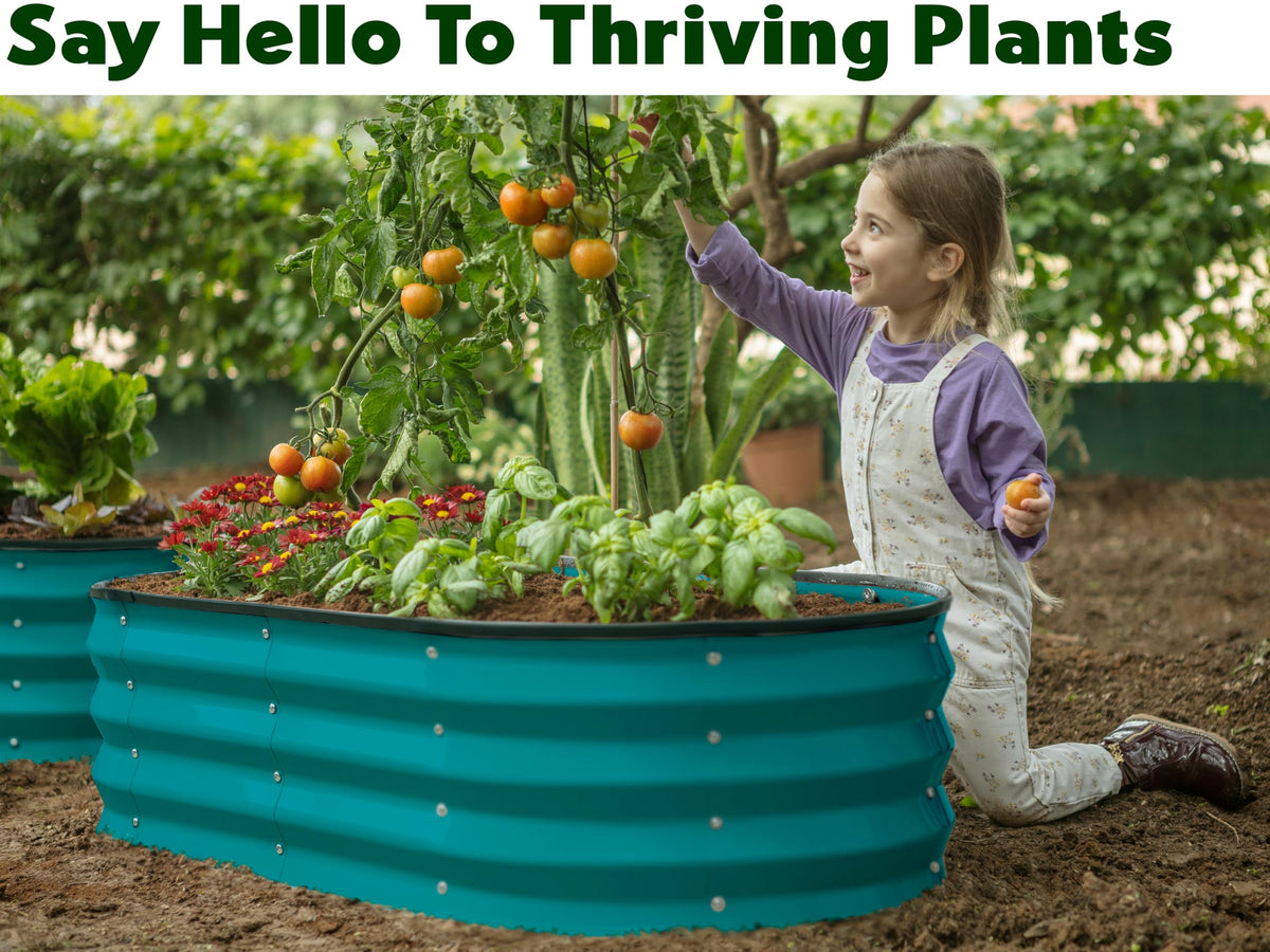 Plant & Plot close-up of galvanized metal texture with durable coating.