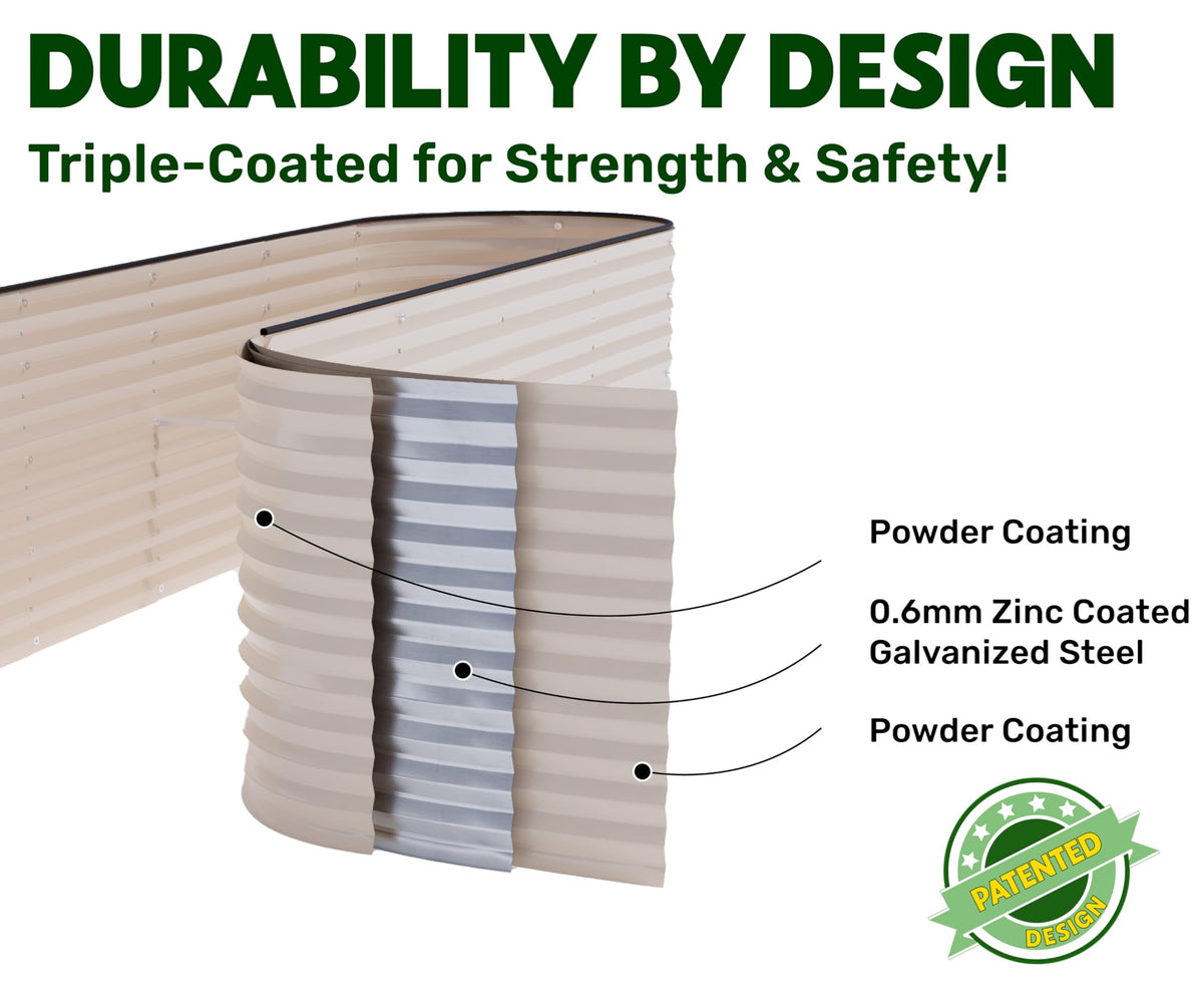 Plant and Plot rust resistance with protective coating helps withstand weather.