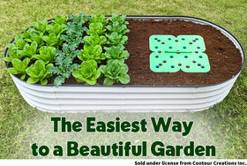 Plant & Plot Seed Spacer Tool grid guides uniform seed spacing.