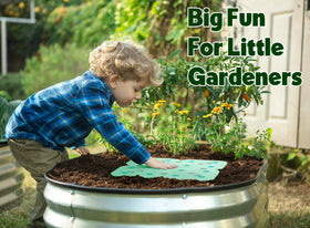 Plant & Plot Seed Spacer Tool organized beds for easier maintenance.