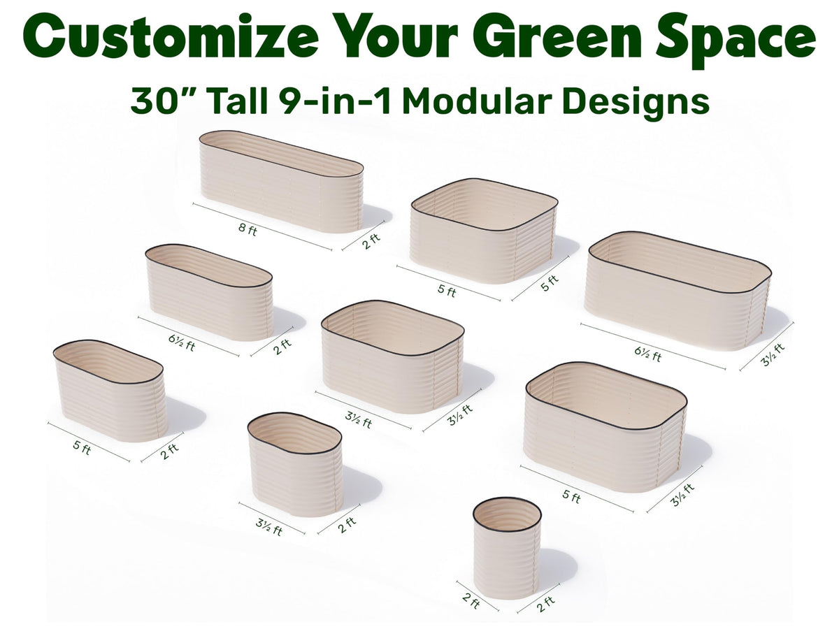 Plant and Plot tool-free assembly in about 30 minutes for quick planting.