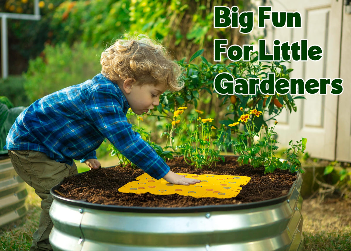 Plant & Plot weed reduction grid supports easier garden maintenance.