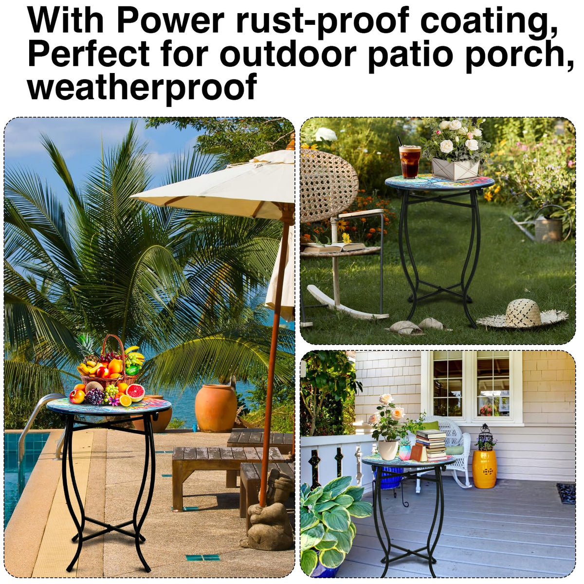 Plant Castle anti-rust metal frame suited for year-round use.