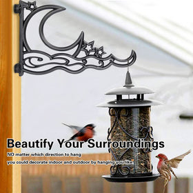 Plant Castle sun-moon-star hanger accommodates wind chimes or lanterns.