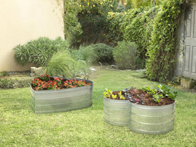 Plant & Plot zinc-coated metal bed resists rust in varying weather