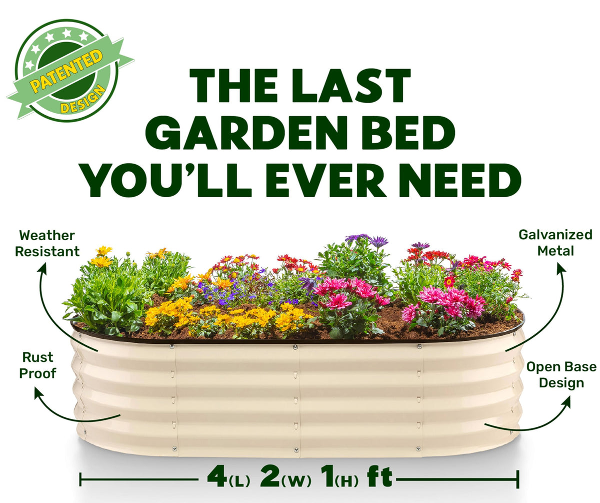 Plant and Plot raised bed ready for planting with versatile uses.