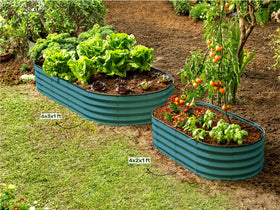 Plant & Plot turquoise finish image adds vibrant color to outdoor spaces.