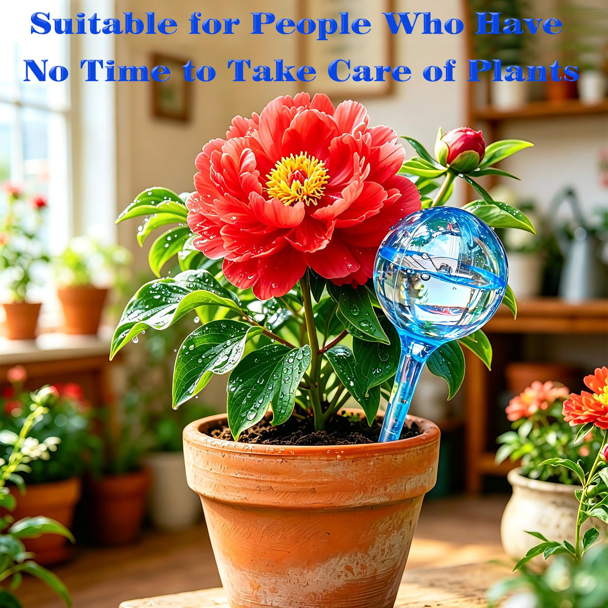 Plant Self-Watering Bulbs durable plastic, refillable and reusable