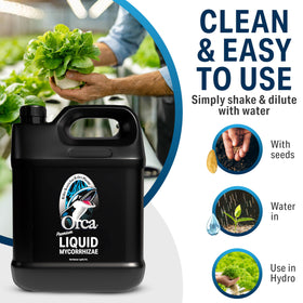 Plant Success Orca liquid mycorrhizae root growth booster for thriving plants.
