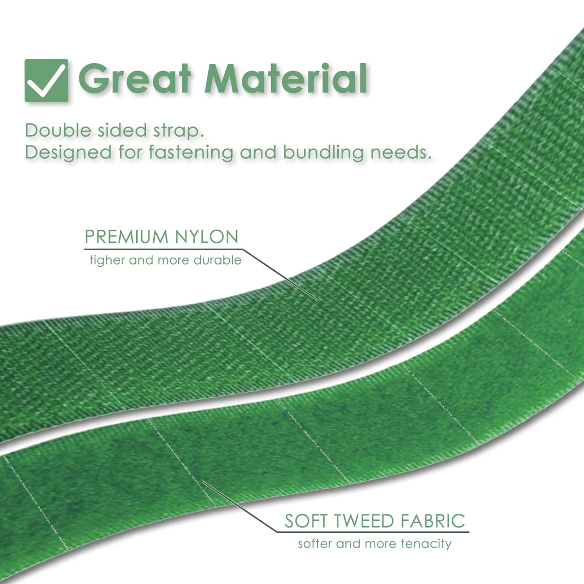 Plantactic durable waterproof nylon tie resists sun and dirt.