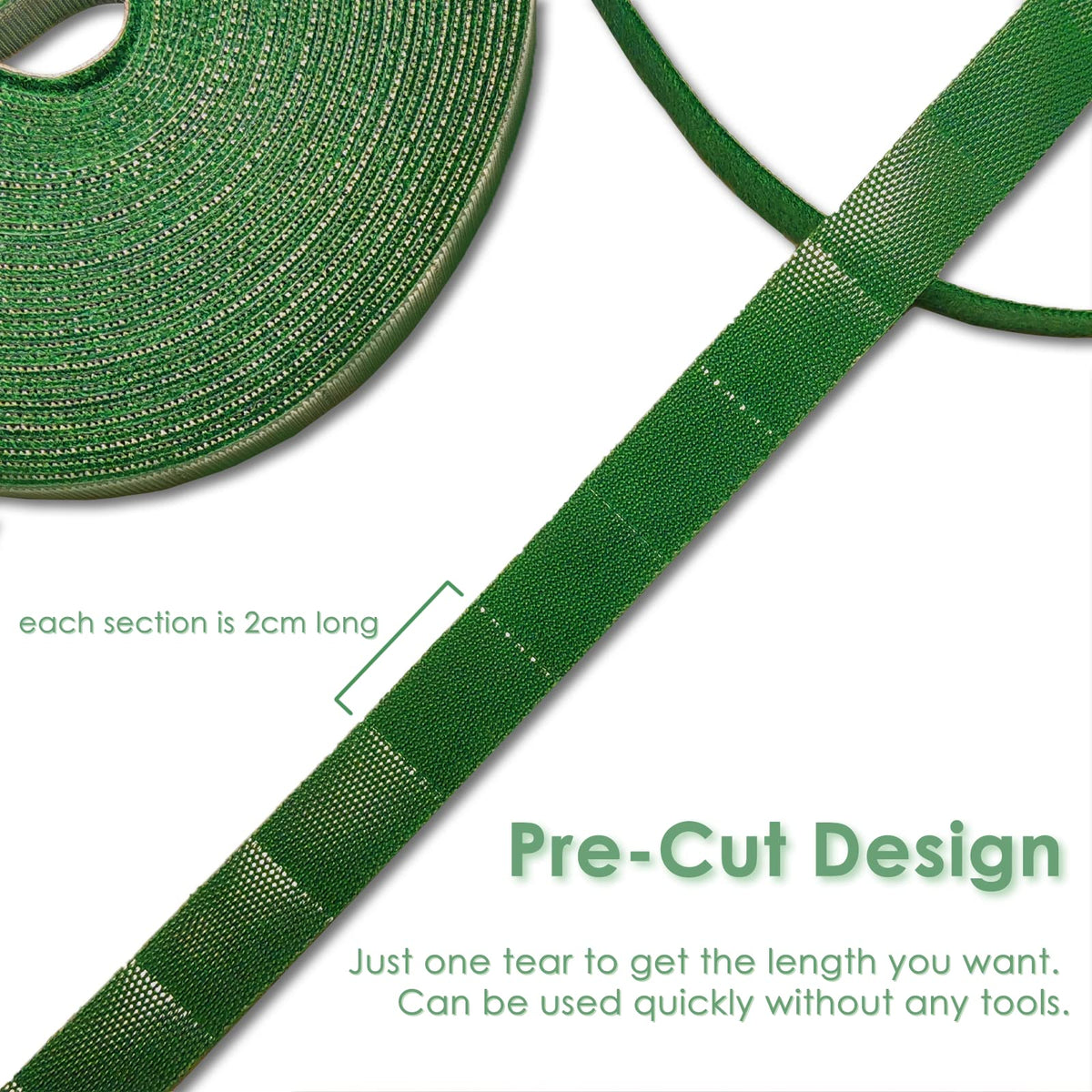 plantactic Garden Tie tearable 2cm sections simplify trimming and fastening