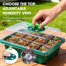 PlantaPulse 60-cell transparent trays reveal root growth and soil health.