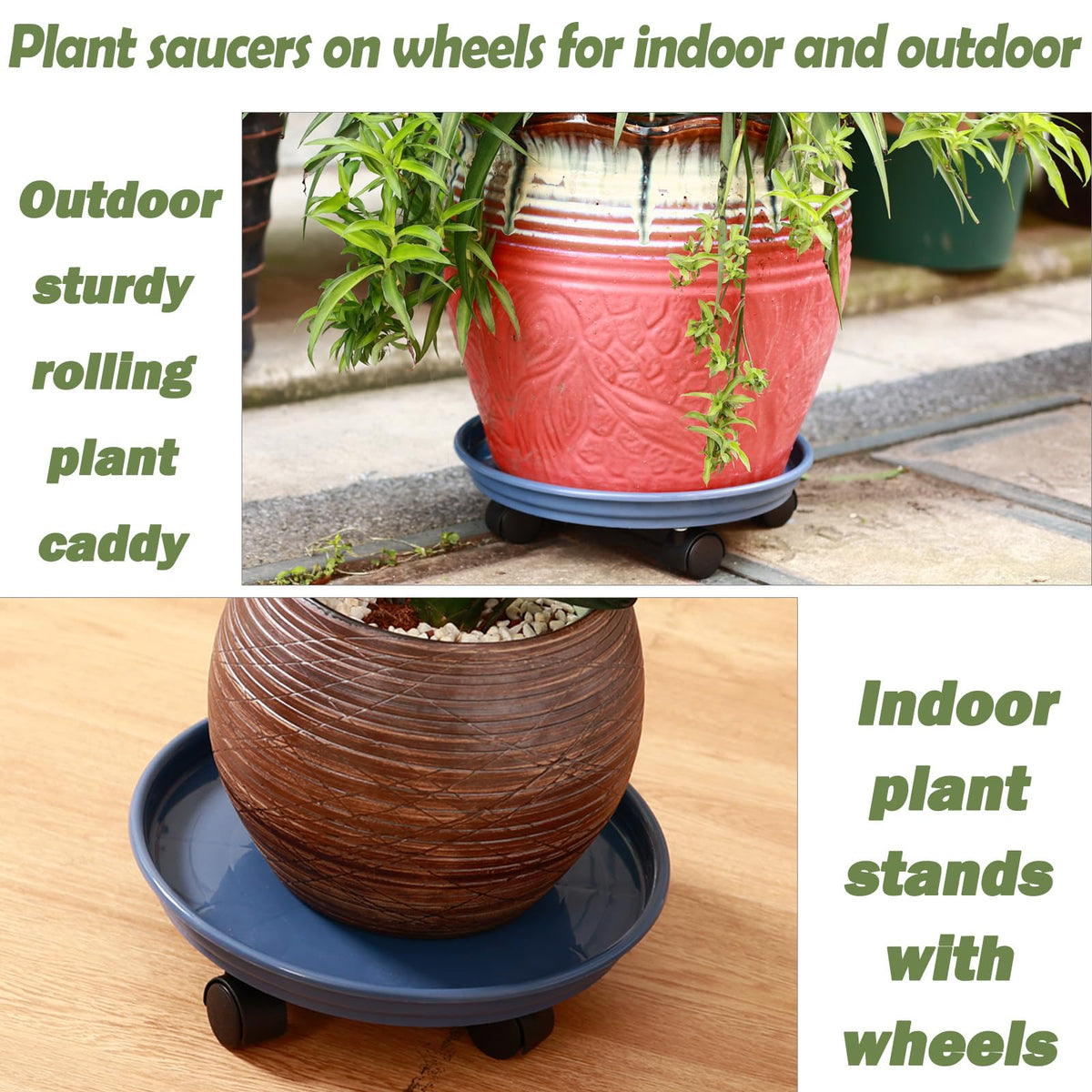 Planterhoma versatile-use plant dolly for pots, trees, vases, and barrels.