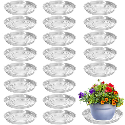 Planterhoma 8-inch clear saucer showing water level for indoor pots