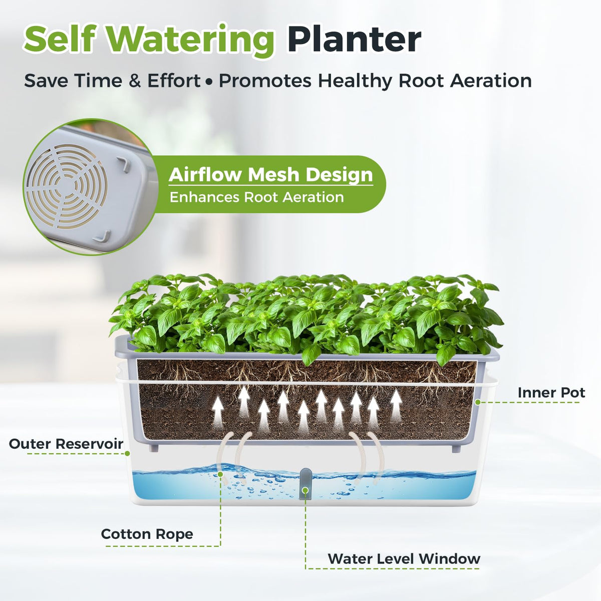 Planterhoma durable plastic plant pot built to last in indoor use