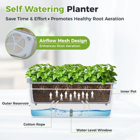 Planterhoma durable plastic plant pot built to last in indoor use