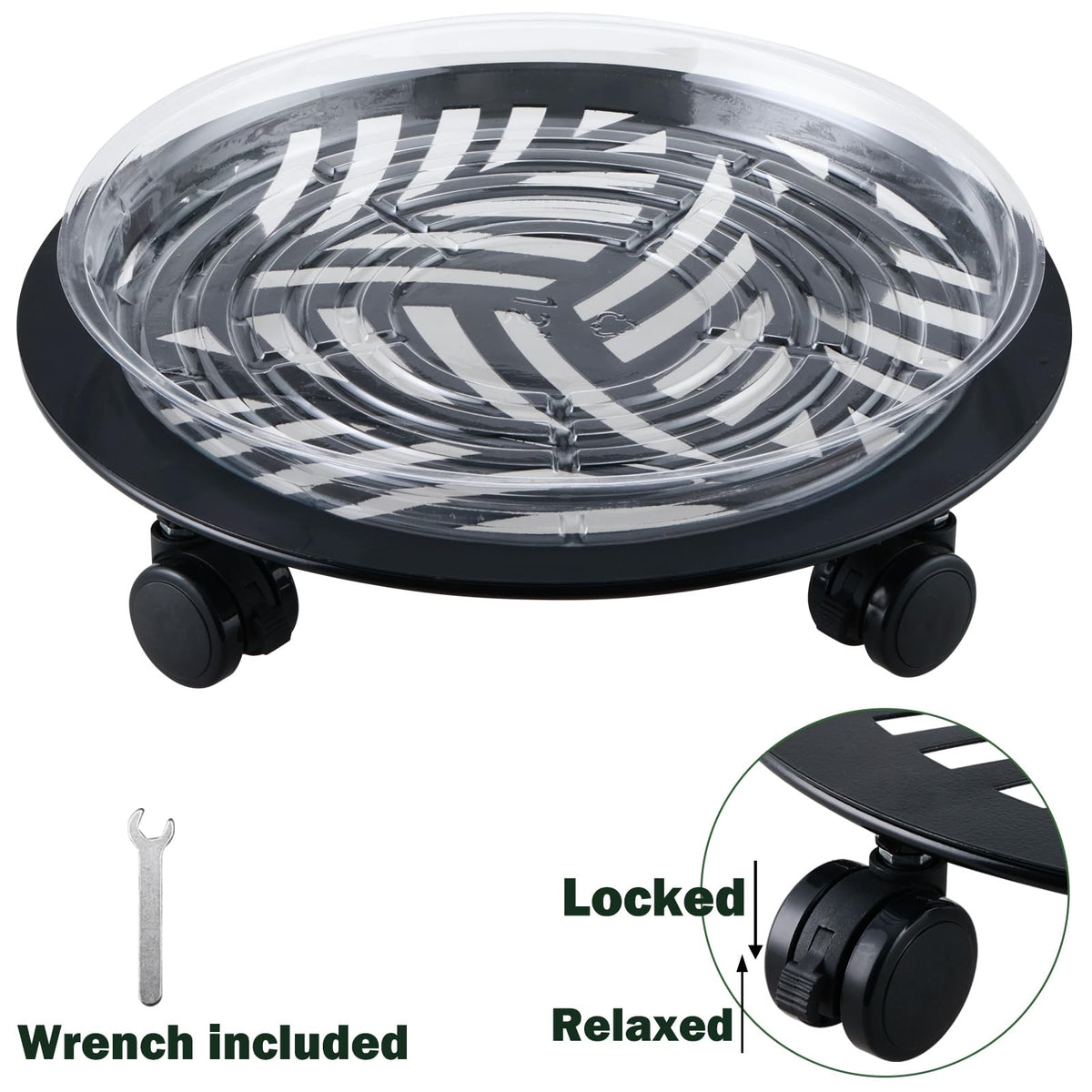 Planterhoma easy-roll design reduces effort when rearranging spaces