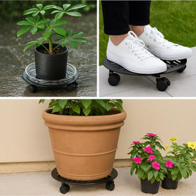 Planterhoma 200 lb capacity supports sizeable planters with ease