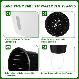 Planterhoma ideal for African violets and devil's ivy in homes.