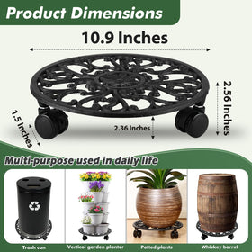 Planterhoma indoor plant mover with tray for protected rearrangement.