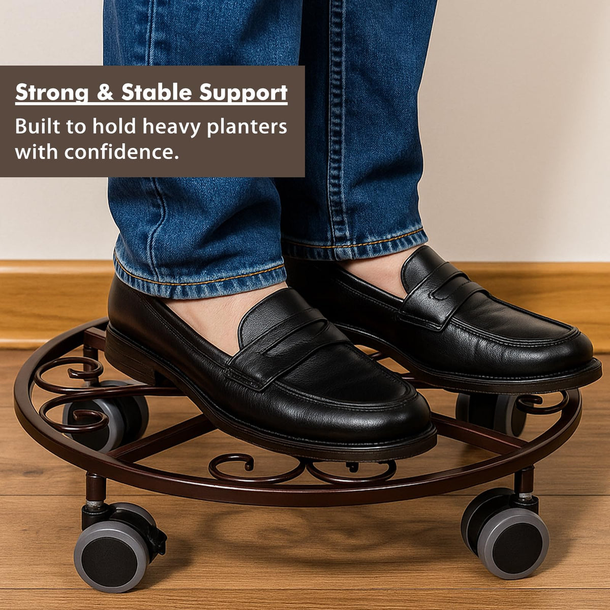 Planterhoma rustproof, powder-coated metal withstands outdoor conditions