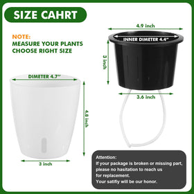 Planterhoma water-level indicator helps you refill on time.