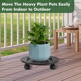 Planterhoma water tray protects floors by catching spills.