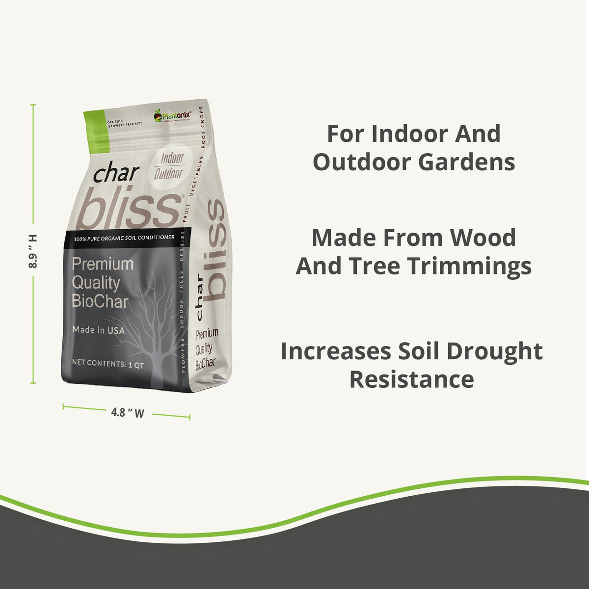 Plantonix Worm Castings texture highlighting natural fertilizer benefits
