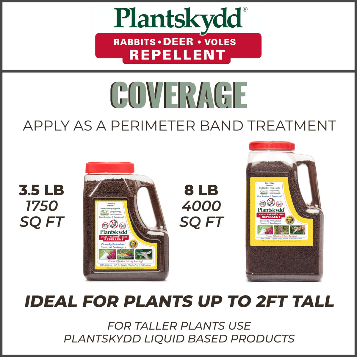 Plantskydd dormancy-season treatment reduces spring browse damage.