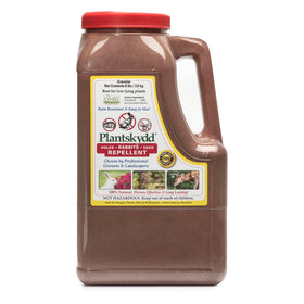 Plantskydd granular shaker covers up to 1,750 sq ft for deer and rabbit protection.