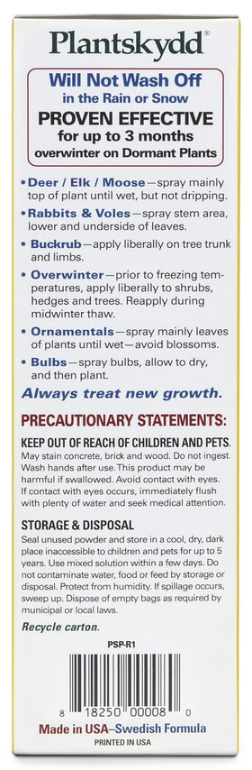 PSP-R1 OMRI-listed organic garden solution label.