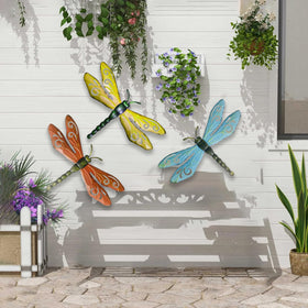 Back hook design enables easy hanging on walls or fences.