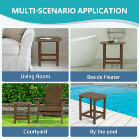 Plawdlik Adirondack side table three-year warranty and support.