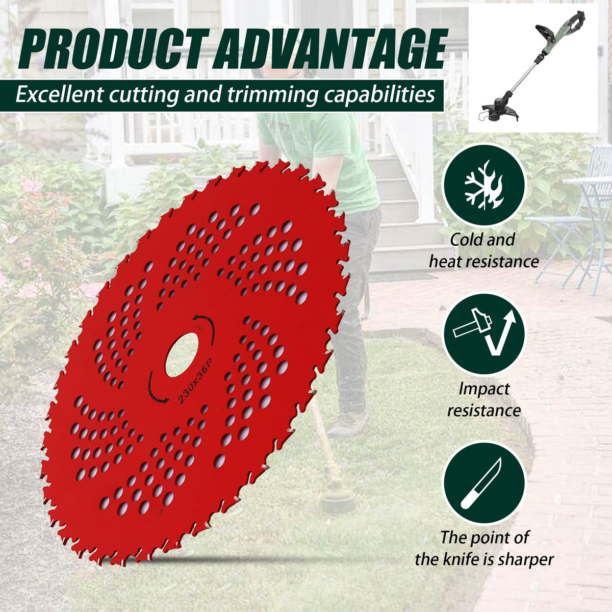 PLAXNS manganese steel construction boosts sharpness and wear resistance