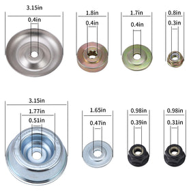 PLAXNS universal adapter kit shown for fast fit on popular brands