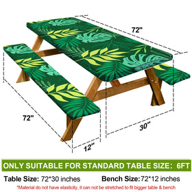 Play Tailor bench cover in dark green shields benches and stays secure.