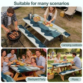 Play Tailor easy-clean wipeable fabric simplifies post-meal cleanup