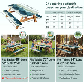 Play Tailor patterned camping tablecloth adds style to outdoor gatherings