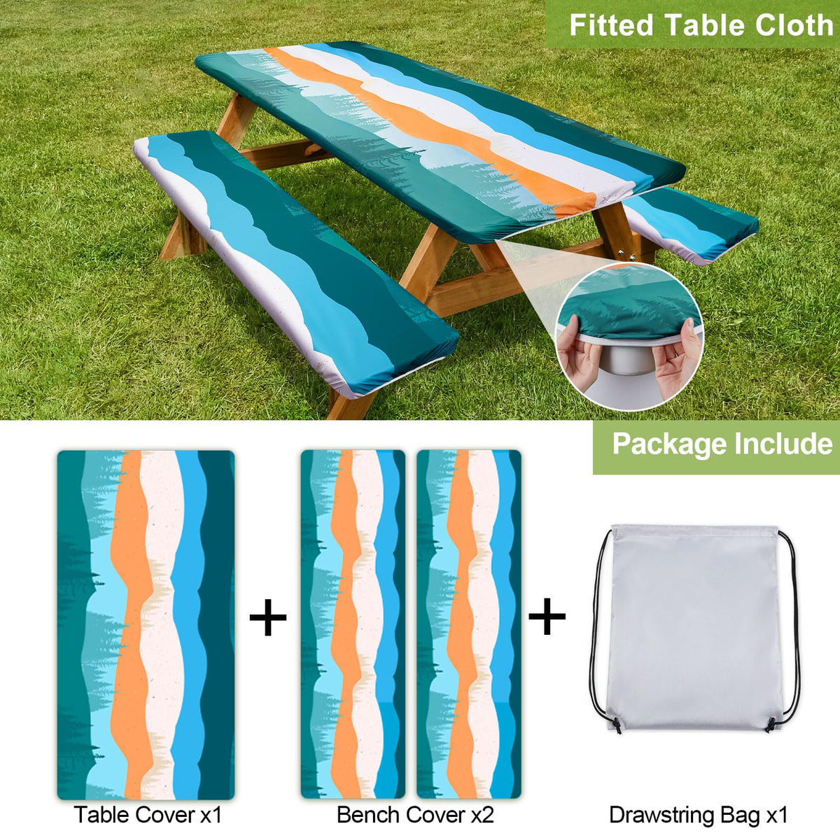 Play Tailor waterproof fabric closeup shows durable protection for surfaces.