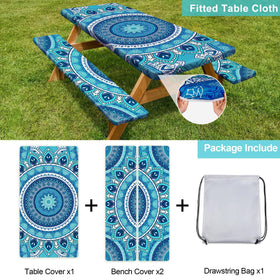 Play Tailor waterproof tablecloth close-up showing inner film protection