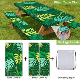 Play Tailor elastic-edge on cover showing windproof fit for outdoor dining.