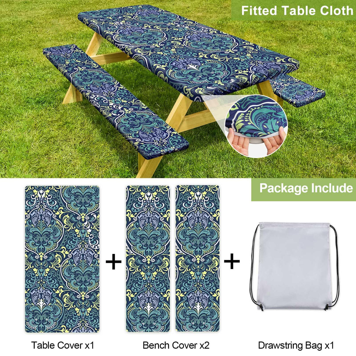 Play Tailor windproof-elastic edge demonstrates secure fit during breeze.