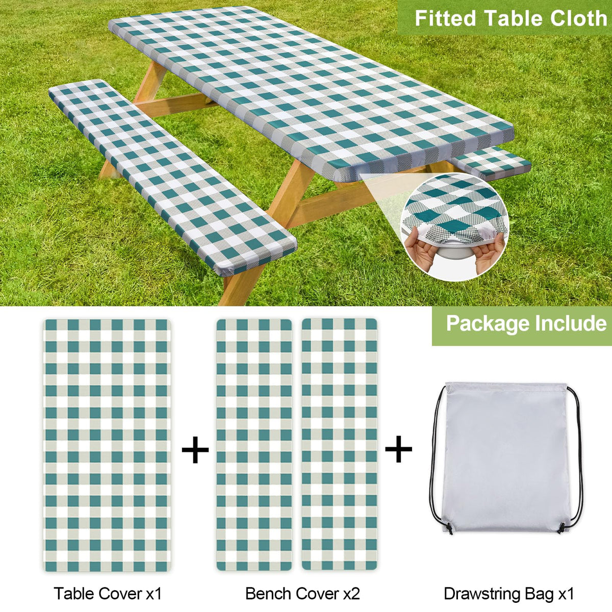 Play Tailor waterproof fabric resists spills and dries quickly.