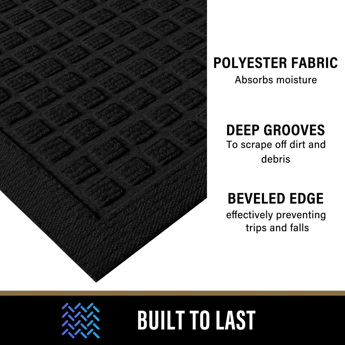 PLEASOR mat used at entryway suitable for indoor and outdoor use