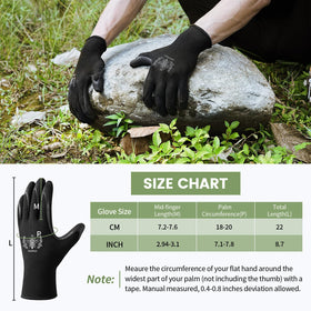 Pleneal gloves feature elastic wrists for easy on and secure fit.