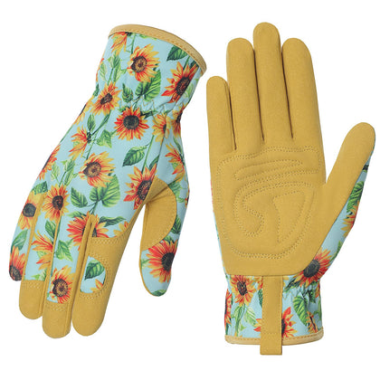 Pleneal leather thorn-proof gardening gloves protect hands during pruning