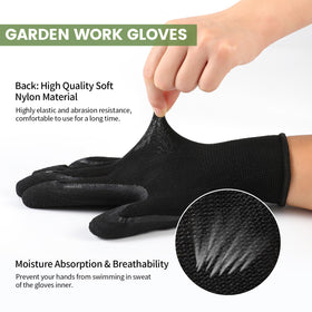 Thickened fingertips protect nails during digging and planting.