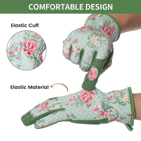 Pleneal gardening gloves machine washable for easy care.