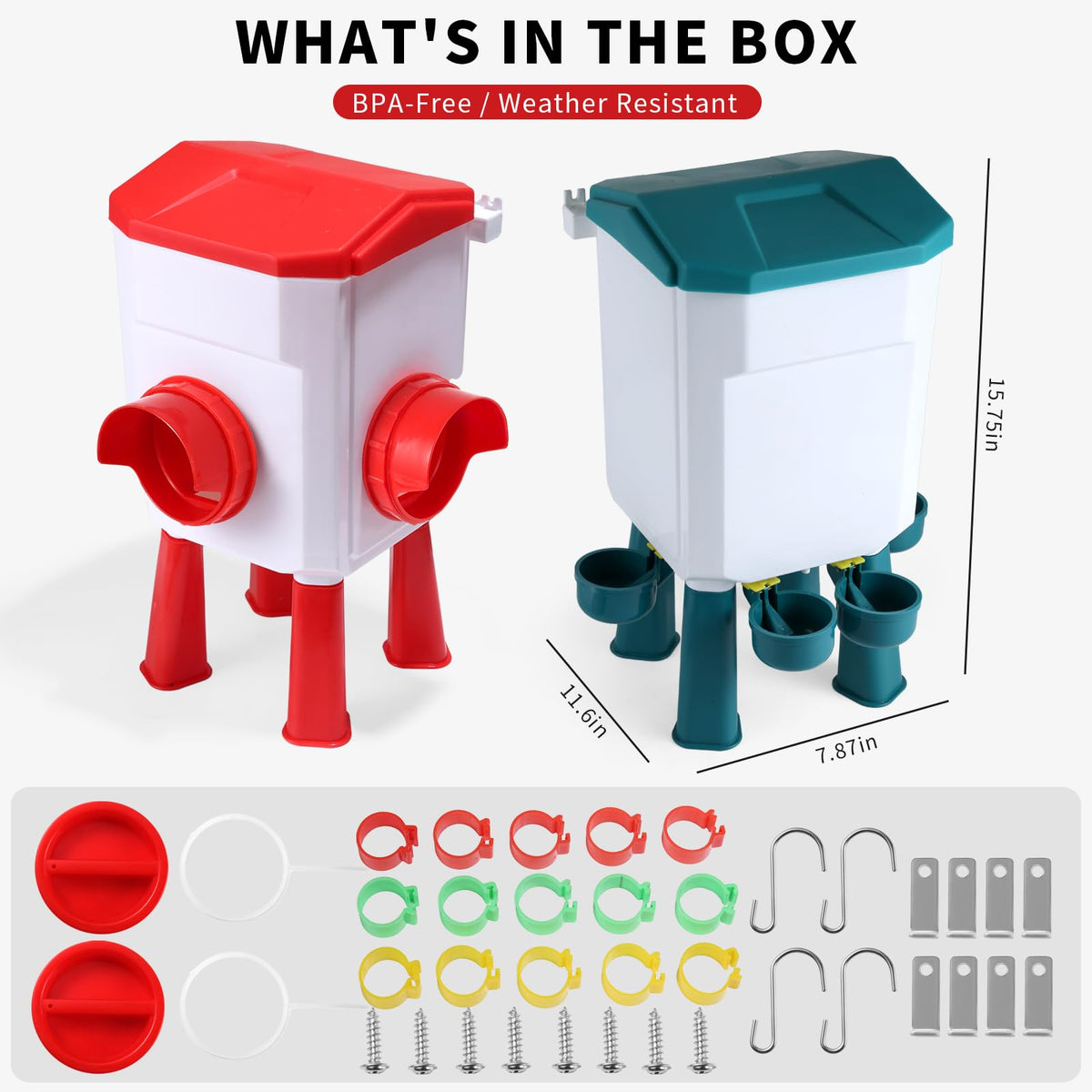 PlentiVive top-fill design enables quick refills without removing the bucket.