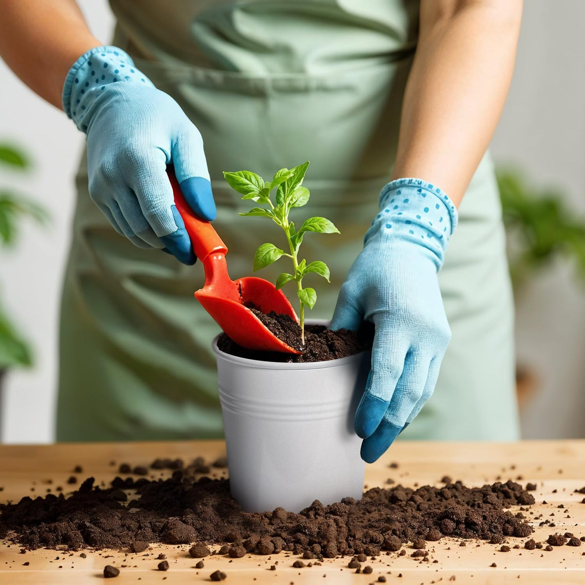 Plexon Easy-Clean Indoor Planter; simple maintenance for continuous herb growth.